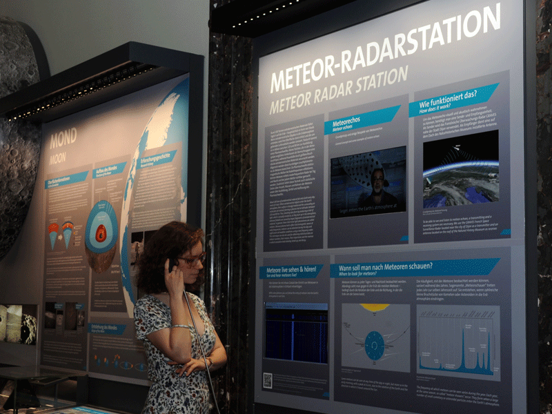 Meteor-Radarstation im Saal 5 des NHM Wien