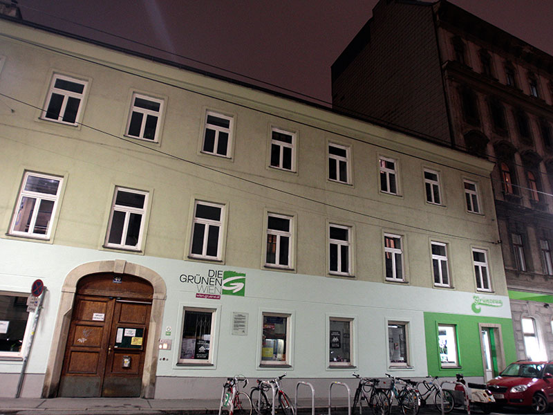 Die Zentrale der Grünen Wien in der Lindengasse